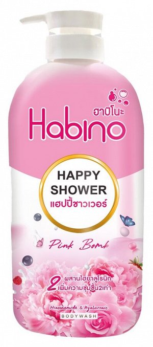 Жидкое мыло для тела HABINO HAPPY SHOWER PINK BOMB, 1000мл