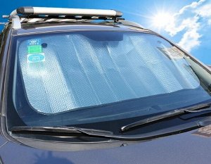 Солнцезащитная шторка для лобового стекла автомобиля 60х130 см