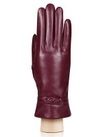 Женские кожаные перчатки Eleganzza, бордовые