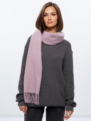 Женский палантин из хлопка и шерсти, лиловый