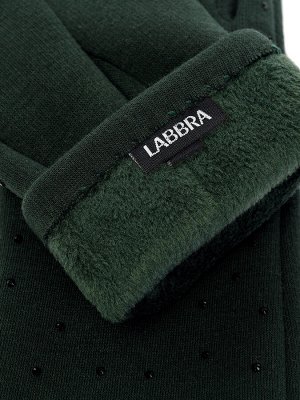 Женские трикотажные перчатки Labbra, тёмно-зелёные