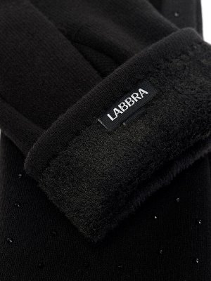 Женские трикотажные перчатки Labbra, черные