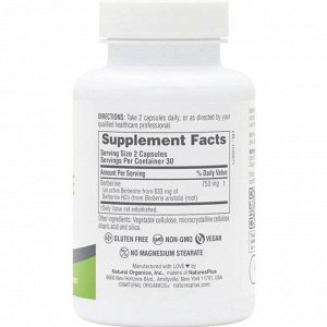 Берберин Nature's Plus Pro Berberine - 60 капс.