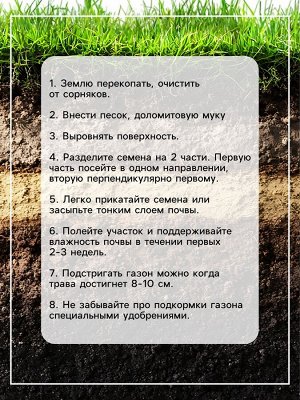 Семена Газонная травосмесь «Сибиряк», 1 кг