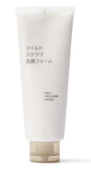 Мягкий очищающий скраб-пенка MUJI Mild Face Soap Scrub