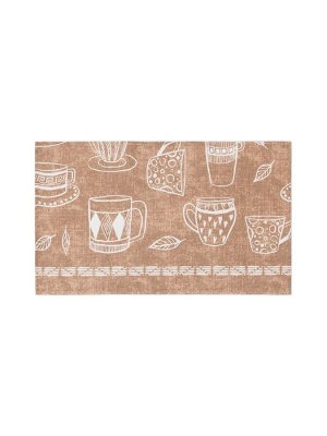 Кухонное полотенце «Доляна» Cup of tea, 35x60 см, МИКС, 100% хлопок, 164 г/м²
