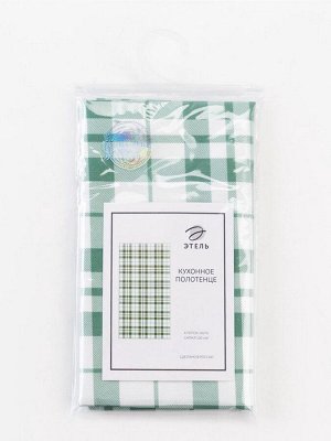Полотенце "Этель" Eucalyptus (клетка) 40х70см, 100% хлопок, саржа 190 г/м2