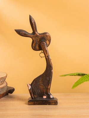 Сувенир на подставке «Заяц», 15x4.5x31 см, дерево