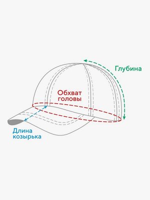 Бейсболка детская MINAKU, размер 52-54 см, цвет молочный