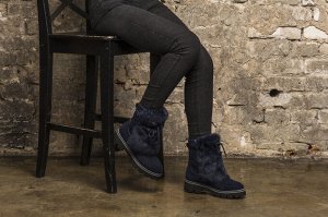 Сапоги женские KB706BL Blau Синий KING BOOTS Германия