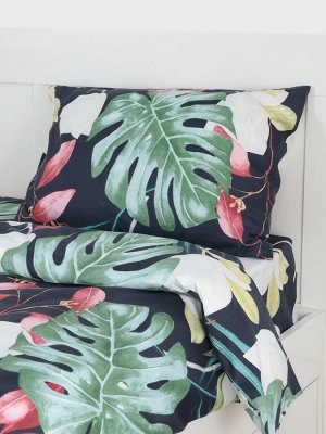 Постельное бельё Экономь и Я 2 сп Magical tropics 175*215см,180*215см,50*70см-2 шт, полисатин, 80 г/м²