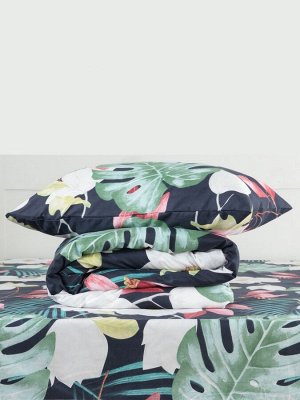 Постельное бельё Экономь и Я 2 сп Magical tropics 175*215см,180*215см,50*70см-2 шт, полисатин, 80 г/м²