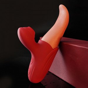 Вибратор Язык, с вакуумно-волновой стимуляцией, G-spot, 7 режимов