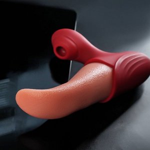 Вибратор Язык, с вакуумно-волновой стимуляцией, G-spot, 7 режимов