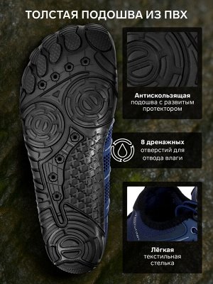 Аквашузы ONLYTOP Swim, синие