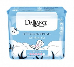 LILO Прокладки гигиенические DALLIANCE Care COTTON touch SUPER Ultra, 10шт.