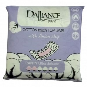 LILO Прокладки гигиенические ежедневные DALLIANCE Care COTTON touch PANTY Ultra delicate 20шт
