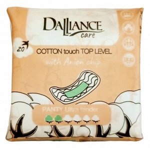 LILO Прокладки гигиенические ежедневные DALLIANCE Care COTTON touch PANTY Ultra tender 20шт
