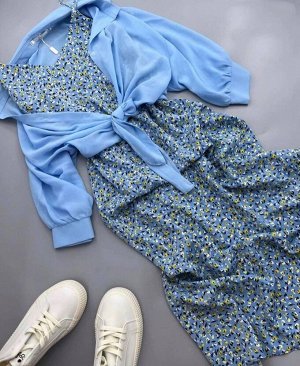 Сарафан женский + рубашка, код 7302941