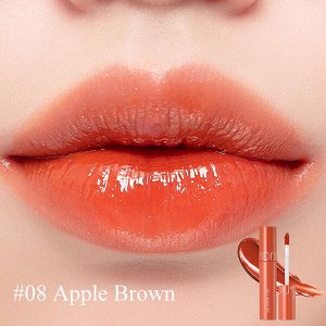 Сочный стойкий глянцевый тинт для губ Rom&Nd Juicy Lasting Tint #08 Apple Brown, 5.5гр