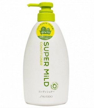 SHISEIDO Кондиционер SUPER MILD с Витамином Е ароматом трав бутылка с дозатором 600 мл