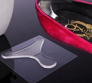 Силиконовые мягкие вставки для обуви на пятке, Прозрачный