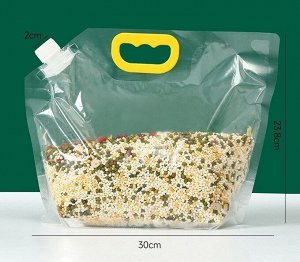 Пакет (дой-пак/ пауч) для сыпучих продуктов и жидкостей (3 л)