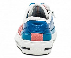 Обувь детская Туфли летние Sneakers King кожа BLAU/ORANGE 001-27 KING BOOTS