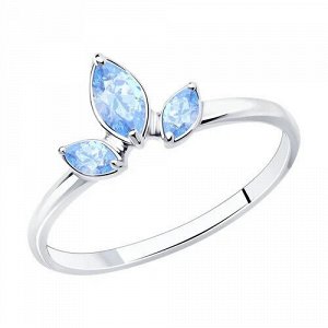Серебряное кольцо с фианитом