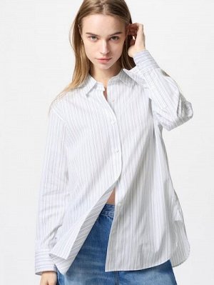 Хлопковая рубашка, белый