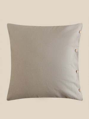 Наволочка SL Home Linen collection, 70x70 см, серая, лён 30%, хлопок 70%