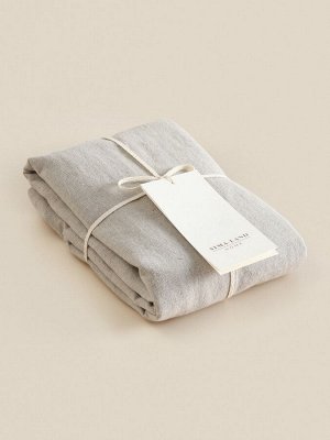 Наволочка SL Home Linen collection, 70x70 см, серая, лён 30%, хлопок 70%