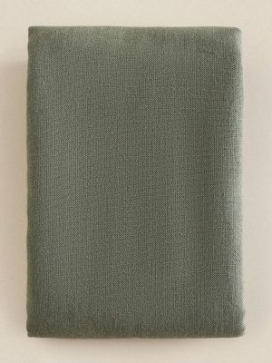 Наволочка SL Home Linen collection, 70x70 см, зелёная, лён 30%, хлопок 70%