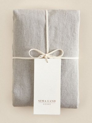 Наволочка SL Home Linen collection, 50x70 см, серая, лён 30%, хлопок 70%