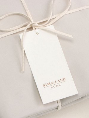 Простыня 1.5 спальная SL Home Percale 300ТС, 160x235 см, молочная, хлопок 100%
