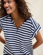 Summer Breeze Notch Neck T-Shirt