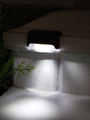 Садовый светильник на солнечной батарее, 1 LED, свечение белое, коричневый