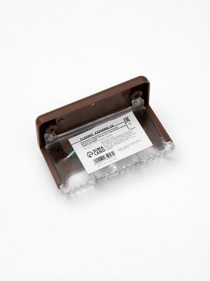 Садовый светильник на солнечной батарее, 1 LED, свечение белое, коричневый