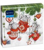 Салфетка 20л. Новогодняя тематика  33х33