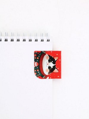 Магнитные закладки "Котики", на открытке, 4 шт