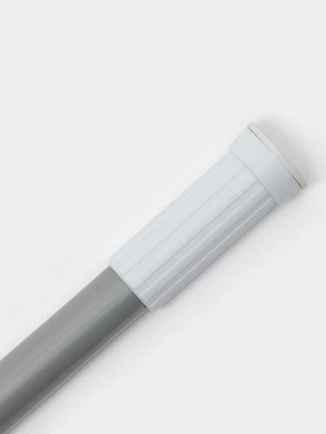 Карниз для ванной Доляна, телескопический, d=3.2 см, 140-260 см, серый