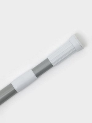 Карниз для ванной Доляна, телескопический, d=3.2 см, 140-260 см, серый
