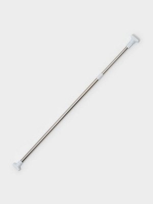 Карниз для ванной Доляна, телескопический, d=3.5 см, 90-160 см, усиленный, серый