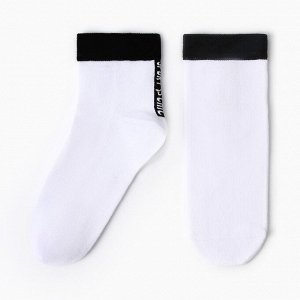 Носки женские MINI SPORT CHIC, цвет белый, (25-27)