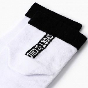 Носки женские MINI SPORT CHIC, цвет белый, (25-27)
