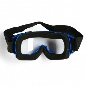 СИМА-ЛЕНД Очки-маска для езды на мототехнике, стекло прозрачное, цвет синий