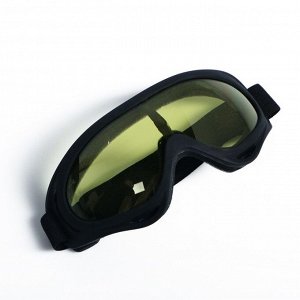Очки для езды на мототехнике TORSO, желтое стекло, черный