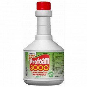 Очиститель салона Kangaroo Profoam 3000, для ткани, велюра, ковровых покрытий, удаляет пятна жира и грязи, бутылка (сменный блок) 600мл, арт. 320454-X