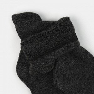 Носки мужские махровые, цвет тёмно-серый меланж