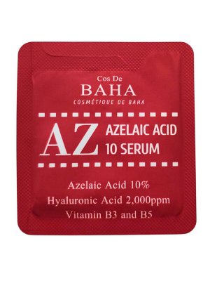 Cos De BAHA Противовоспалительная сыворотка для лица с азелаиновой кислотой / Azelaic Acid 10 Serum Sample (AZ), 1.5 мл